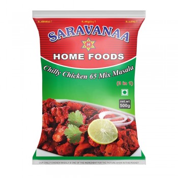 Saravanaa Home Foods -  Chilly Chicken 65 Mix Masala 500g